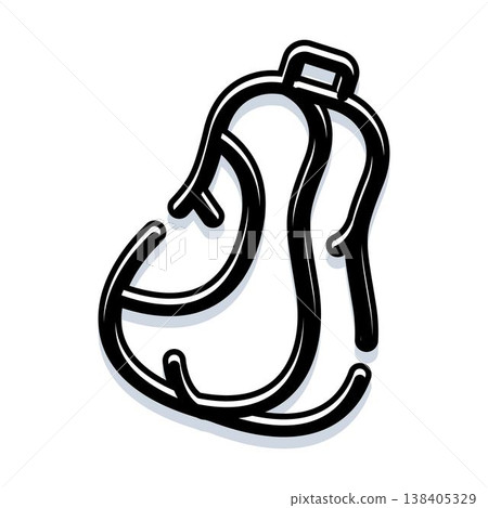 Backpack icon drawing vector illustration for travel and school Backpack icon drawing vector illustration for travel and school 138405329