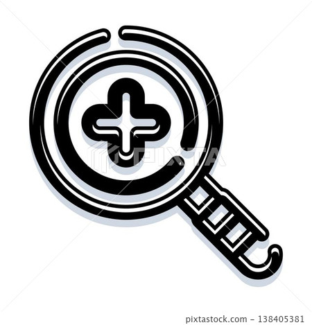 Magnifying glass icon zoom in search Magnifying glass icon zoom in search 138405381