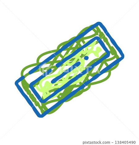 Abstract rectangular forms with intertwining lines and color Abstract rectangular forms with intertwining lines and color 138405490