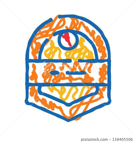 Retro jukebox musical device doodle drawing Retro jukebox musical device doodle drawing 138405506