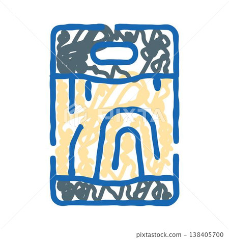 Instant noodles dish in abstract linear style Instant noodles dish in abstract linear style 138405700