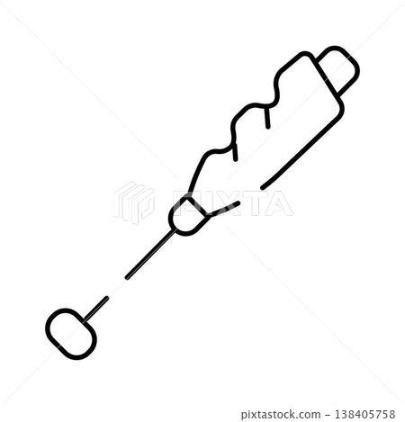 Sugar crystal candy stick sweet icon design 138405758