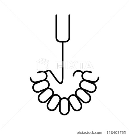 Snail fork lifting mollusk for gourmet food Snail fork lifting mollusk for gourmet food 138405765
