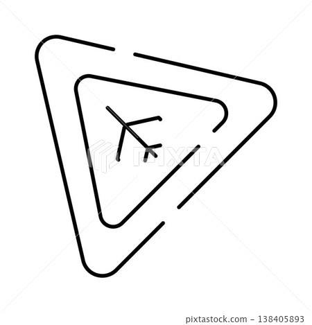 Airplane line art icon representing travel and flight Airplane line art icon representing travel and flight 138405893