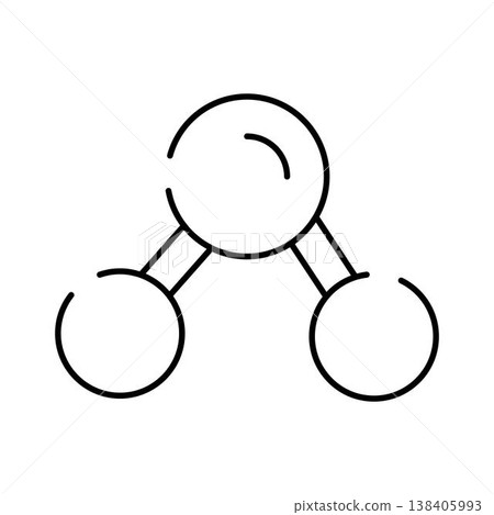 Molecule structure icon representing science study and research Molecule structure icon representing science study and research 138405993
