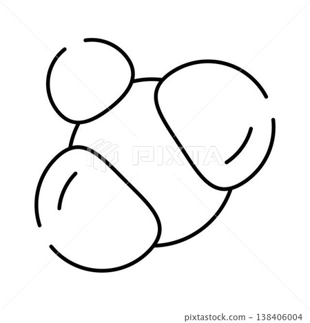 Molecule structure icon representing science biology chemistry 138406004