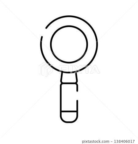 Magnifying glass icon for search and investigation concepts Magnifying glass icon for search and investigation concepts 138406017