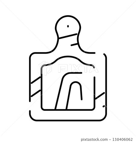 Cutting board icon for cooking or chopping food 138406062