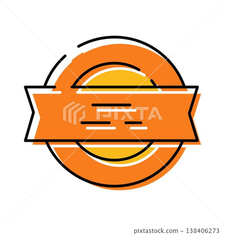 Blank vintage badge banner with copy space Blank vintage badge banner with copy space 138406273