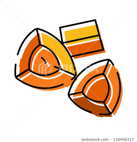 Traditional purim pastry with sweet poppy seed filling 138406317