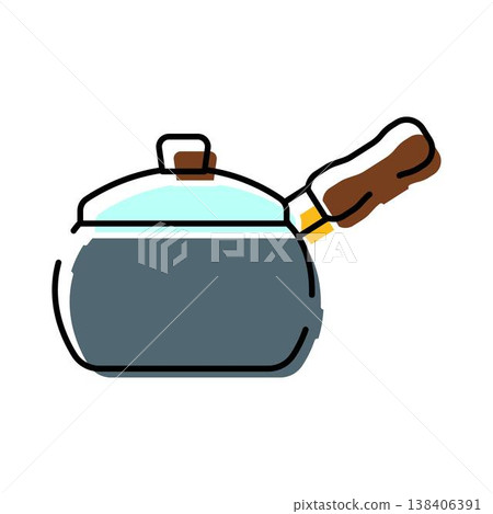 Saucepan kitchen cooking utensil for food preparation Saucepan kitchen cooking utensil for food preparation 138406391