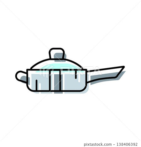 Cooking pan with a lid and handle Cooking pan with a lid and handle 138406392