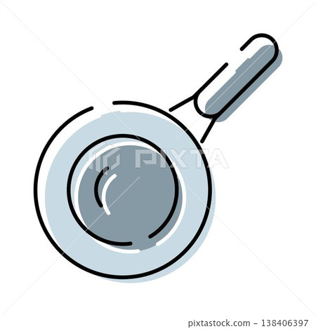 Frying pan kitchen utensil for cooking food 138406397