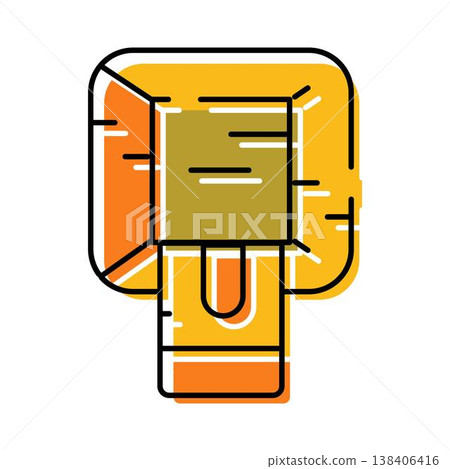 Portable softbox studio lighting equipment icon illustration 138406416