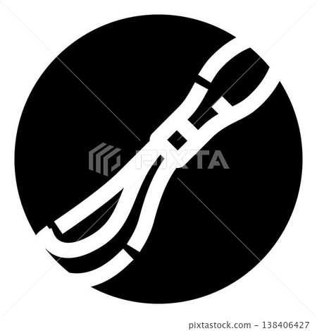 Hand tool icon showing pliers or pincers 138406427