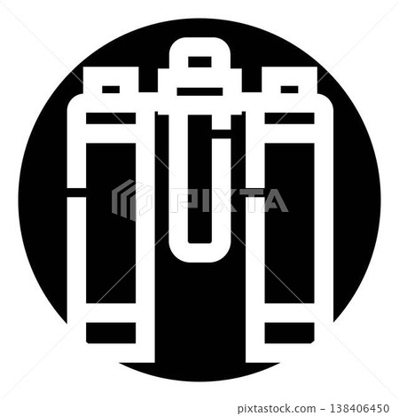 Laboratory chemical test tubes research icon Laboratory chemical test tubes research icon 138406450