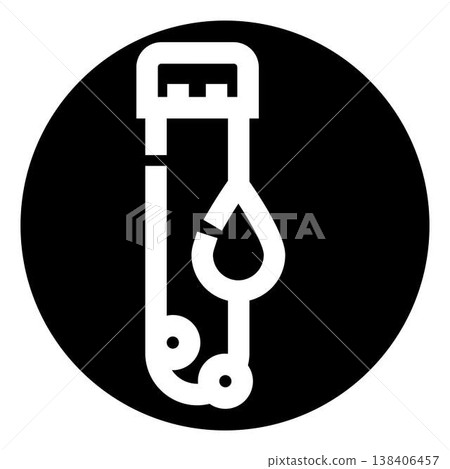 Blood test medical diagnosis health care symbol 138406457