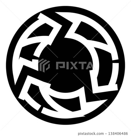 Black sun symbol occult geometric hate graphic Black sun symbol occult geometric hate graphic 138406486
