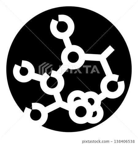 Molecule structure icon representing science and research Molecule structure icon representing science and research 138406538