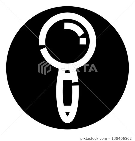 Magnifying glass icon for search and investigation Magnifying glass icon for search and investigation 138406562