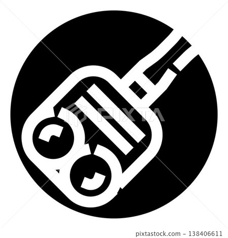 Character with goggles in black and white icon Character with goggles in black and white icon 138406611