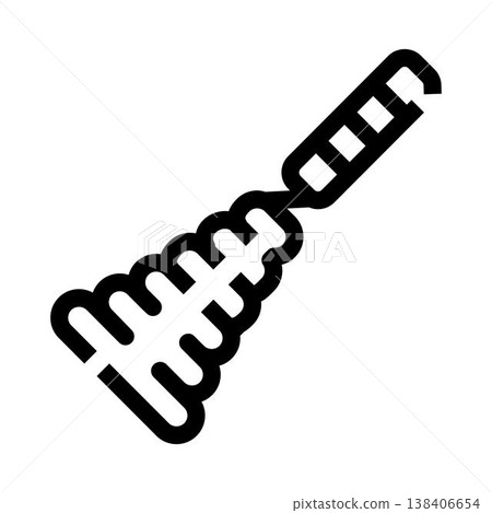 Feather duster tool outline icon for cleaning Feather duster tool outline icon for cleaning 138406654
