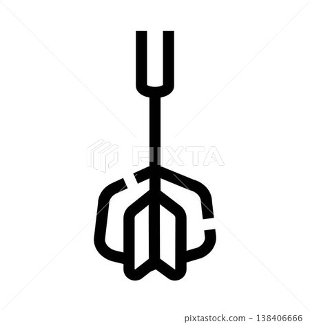 Archery target arrow flying with fletching Archery target arrow flying with fletching 138406666