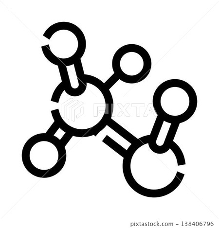 Molecule structure icon representing science and chemistry Molecule structure icon representing science and chemistry 138406796