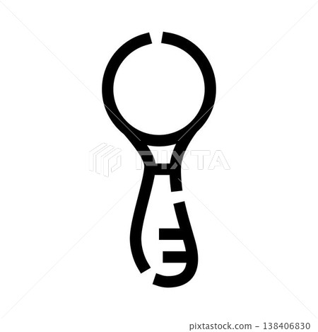 Magnifying glass icon for searching and discovery 138406830