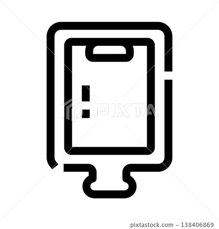 Outdoor advertising billboard display line art icon 138406869