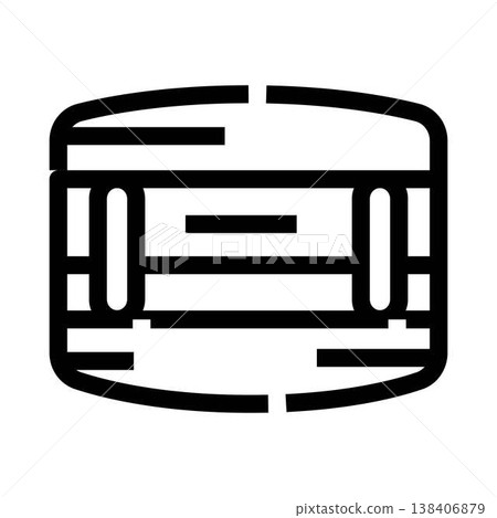 Marching drum line icon musical instrument 138406879