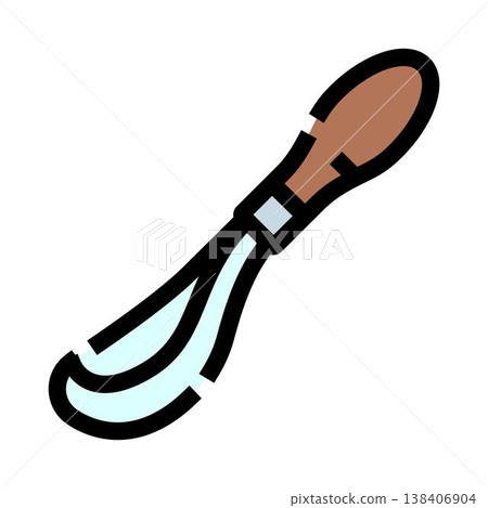 Palette knife art tool icon design element Palette knife art tool icon design element 138406904
