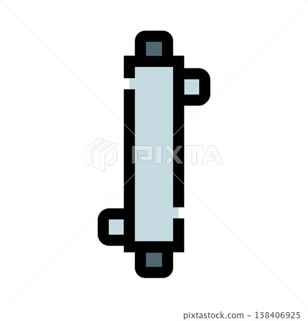 Simple flat tube heat exchanger system component Simple flat tube heat exchanger system component 138406925
