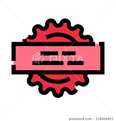 Red grunge emblem label for quality certification Red grunge emblem label for quality certification 138406955