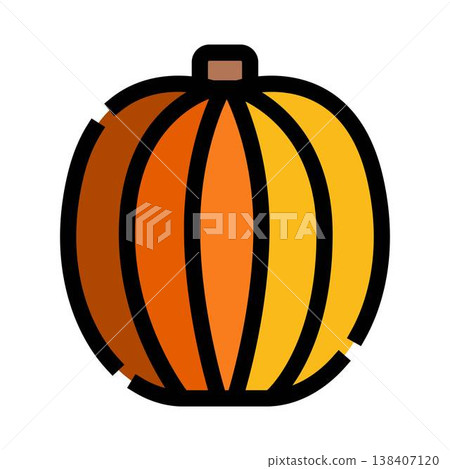 Pumpkin autumn harvest food vegetable icon Pumpkin autumn harvest food vegetable icon 138407120