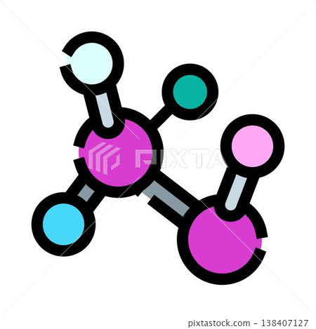 Molecule structure linking atoms for scientific research Molecule structure linking atoms for scientific research 138407127