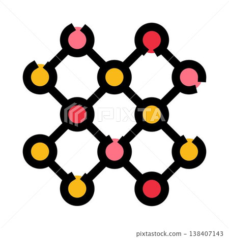 Network structure connecting abstract data grid elements Network structure connecting abstract data grid elements 138407143