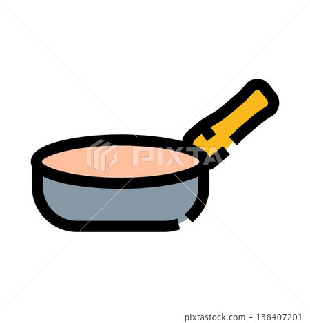 Frying pan icon cookware kitchen cooking utensil 138407201