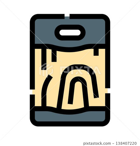 Cutting board kitchen utensil for preparing food 138407220