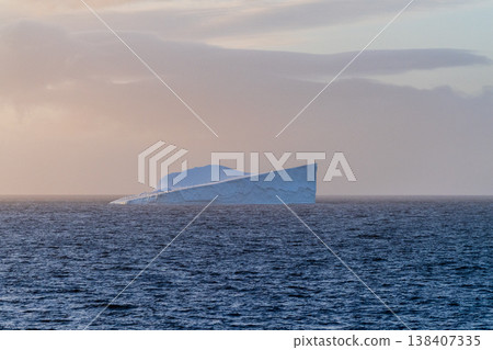 Antarctic sunset in the Bransfield strait 138407335