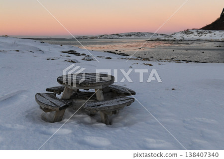 Norwegian winter landscape 138407340