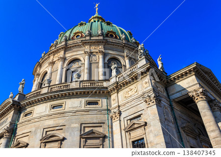 Frederik's Church, also known as Marble Church, in Copenhagen, Denmark Frederik's Church, also known as Marble Church, in Copenhagen, Denmark 138407345