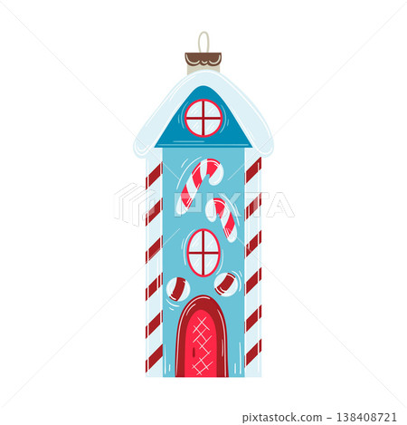 Minimalist Christmas ornament. Elegant winter decoration perfect for holiday cards Minimalist Christmas ornament. Elegant winter decoration perfect for holiday cards 138408721