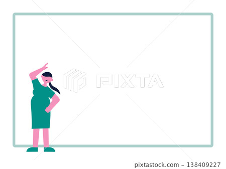 Frame material for pregnant women's stretching Frame material for pregnant women's stretching 138409227