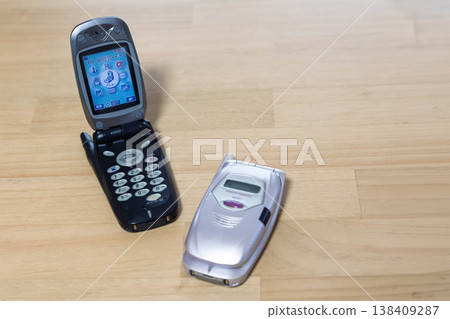 Folded mobile phone Folded mobile phone 138409287