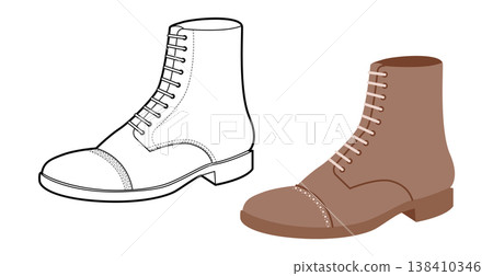 Brown chunky lace ankle boot women flat plus line set. Padded collar with lug tread for date night, fashion look. 138410346