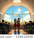 [The Future I Once Saw 74] Spaceship Earth - In the Miniature Garden Classroom 3 - AI-Generated Work 138410646