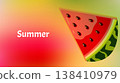Vibrant summer mesh gradient background with Blurred Fruit soft color blends for ads, web design, banners, and marketing materials. vector illustration 138410979