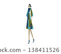Illustration of a stylish young woman 138411526