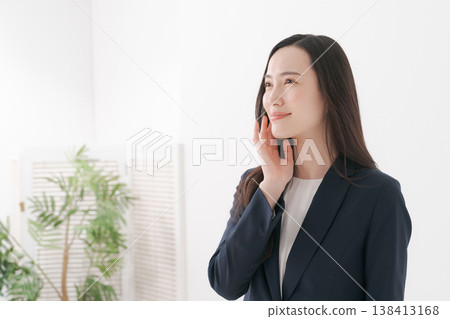 Beauty of women in suits 138413168